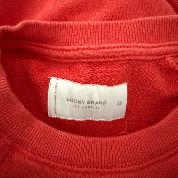 Lucky Brand Red Sweatshirt - Picture 9 of 12